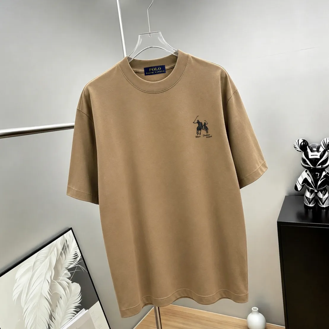 Ralph*Lauren* Hot Sale · g 《 》 tee ， Same Style ， : Black White Coffee Brown Size：S（90-130 ） M（125-150 ） L（135-165 ） XL（160-190 ） XXL（185 ）